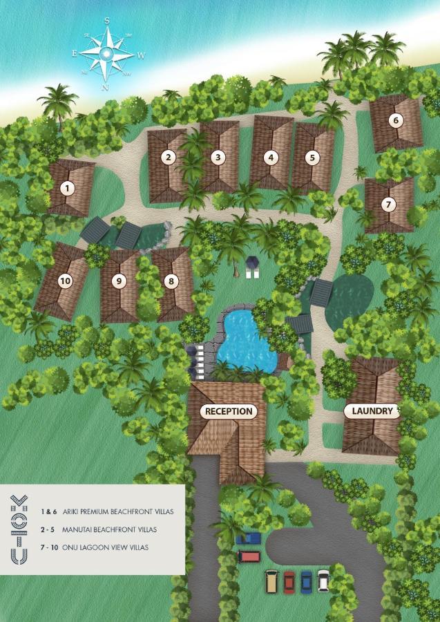 Motu Beachfront Art Villas Раратонга Экстерьер фото